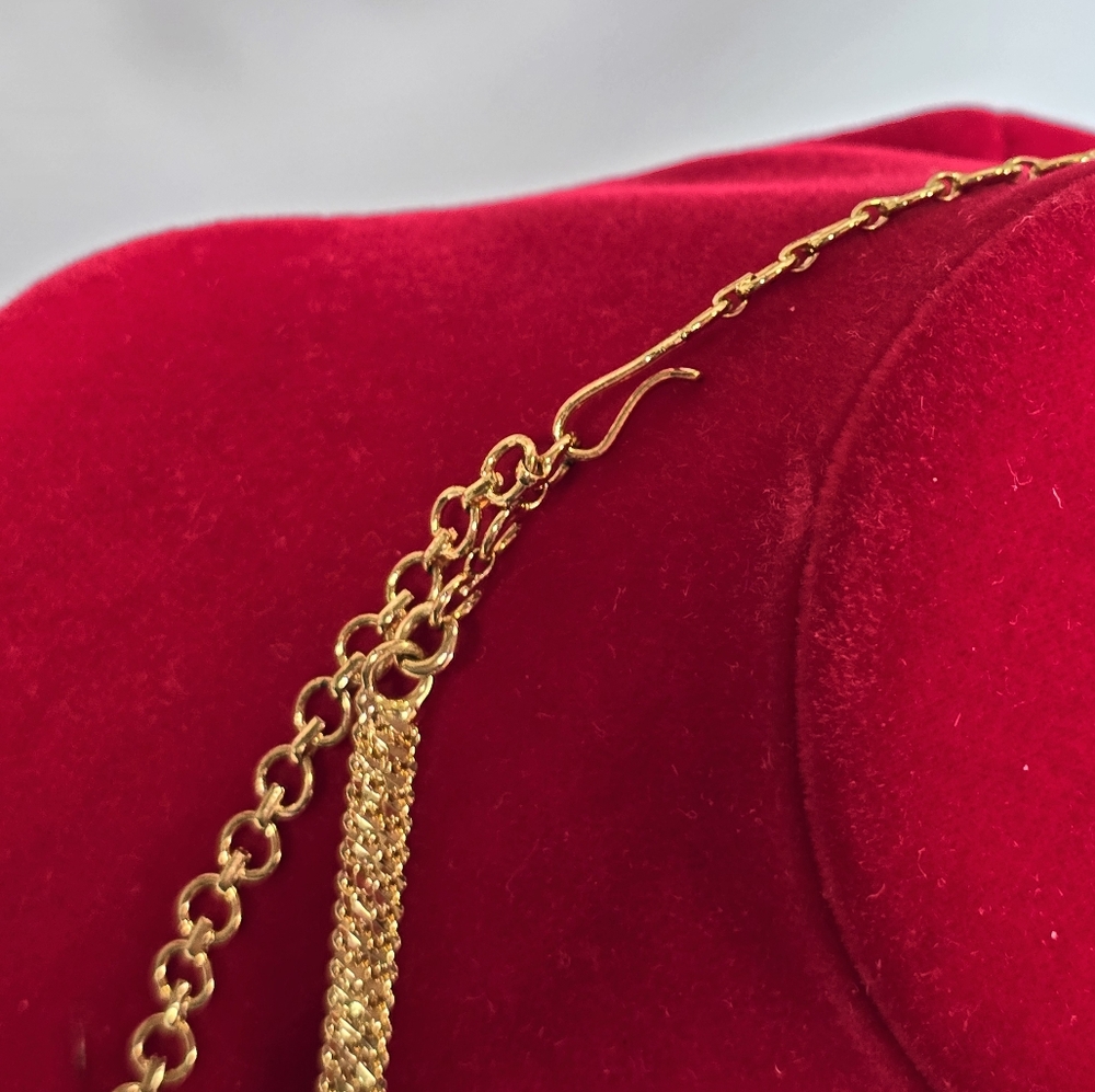 Indian Wedding Necklace, Authentic Ruby - image 3